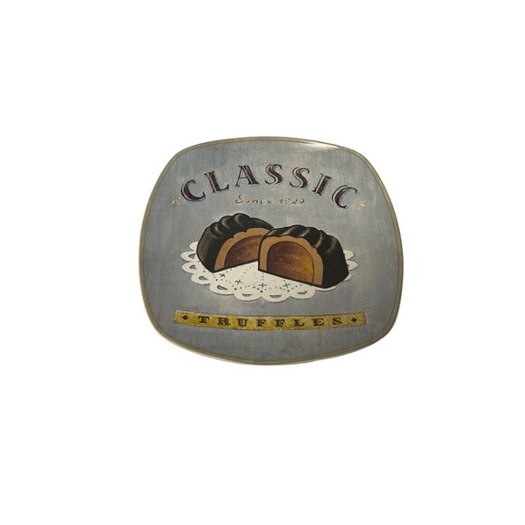 Sakura Classic Truffles Plate 8.5" Square Ceramic Confections Dish Dishwasher Sa - Picture 1 of 5